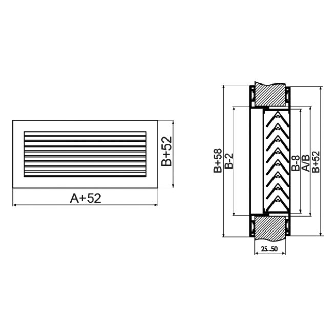 АП-200х300 решетка переточная дверная