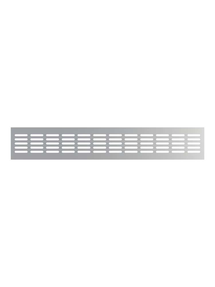 Решетка вентиляционная DP AL сетка переточная 480х80 алюминий Silver ERA