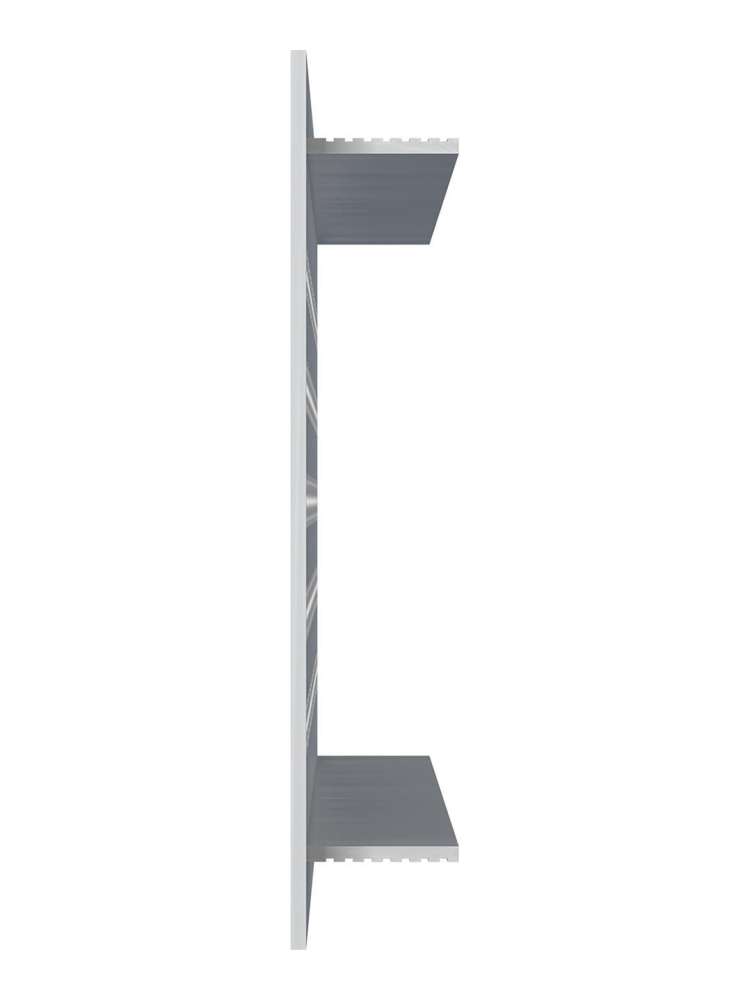 Решетка вентиляционная DP AL сетка переточная 480х80 алюминий Silver ERA