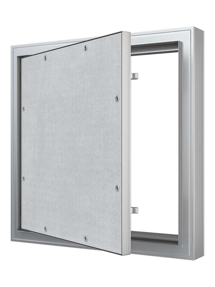 Люк ревизионный D C ERAmo Comfort 200х400 скрытый монтаж усиленная петля алюминий EVECS